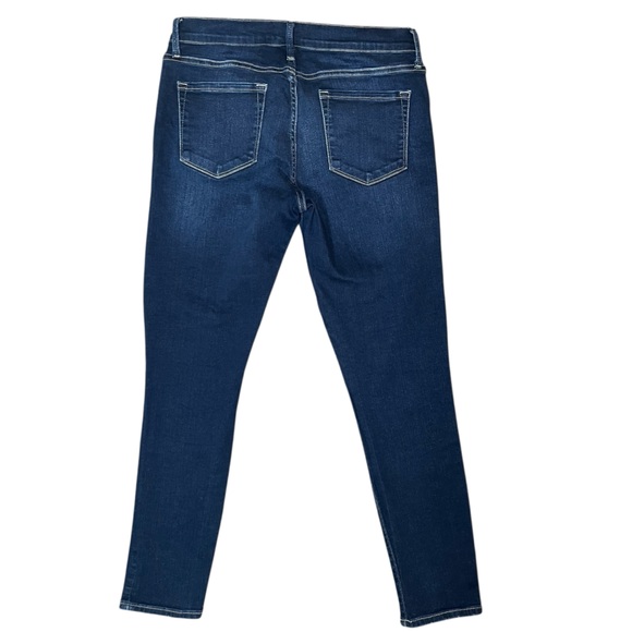 Frame Denim Le Skinny de Jeanne Crop Bonn Dark Blue Denim Sz 29 Stretch - Picture 5 of 7